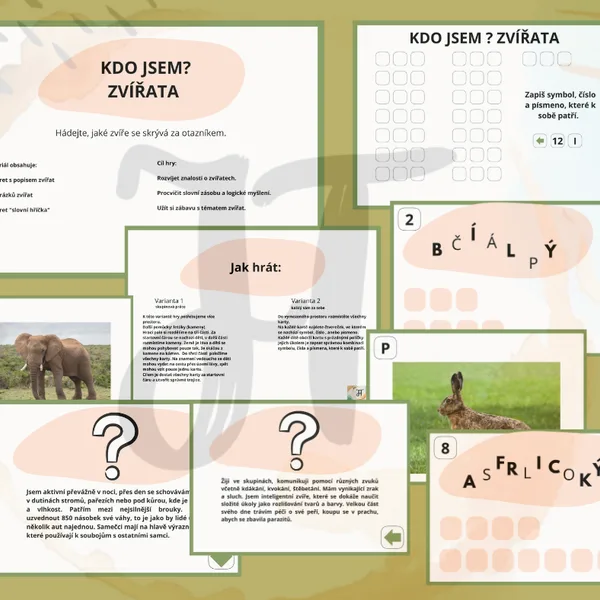 Kdo jsem ? Zvířata 1