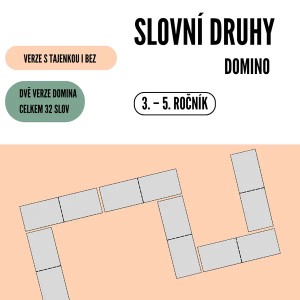 Slovní druhy – domino 1