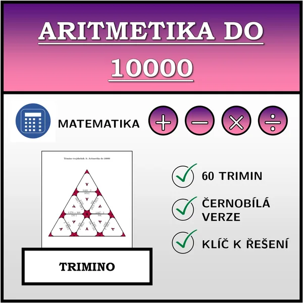 Trimino - Aritmetika do 10000 | matematika 1
