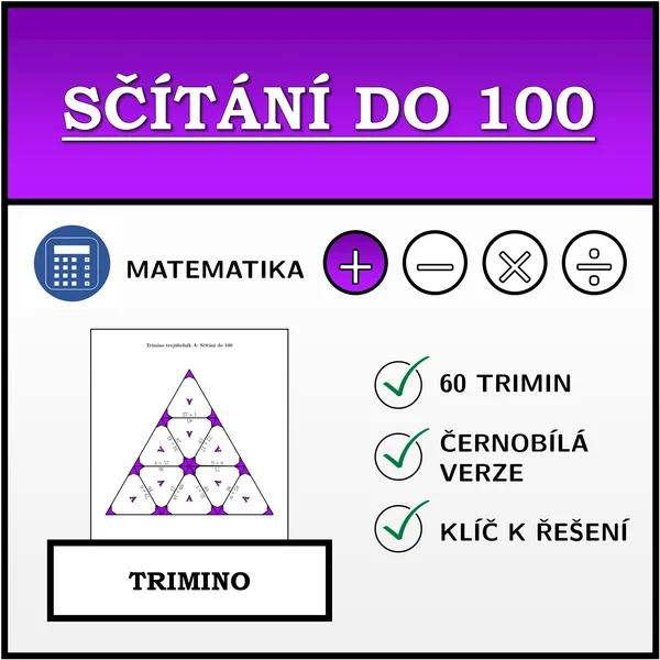 Trimino - Sčítání do 100 | matematika 1