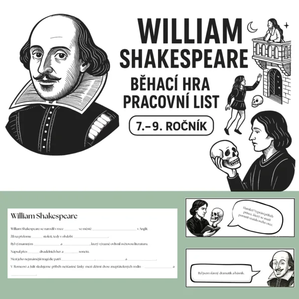William Shakespeare – běhací hra 1