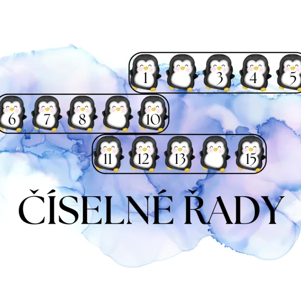 Tučňáci - číselné řady 1