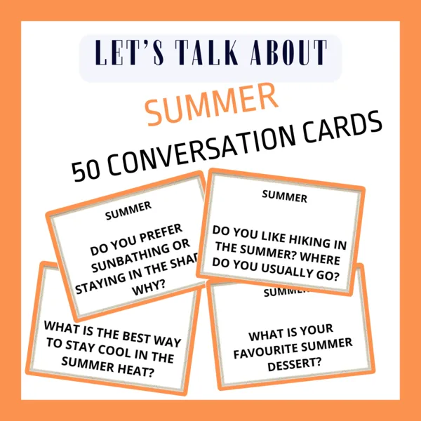 SUMMER - CONVERSATION CARDS 1