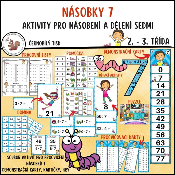 Násobky 7 - malá násobilka 1