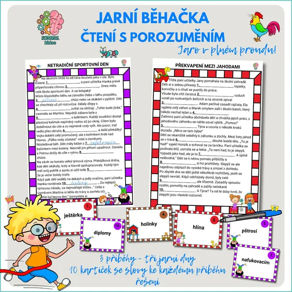 Čtení s porozuměním - běhačka - Tři jarní dny 1