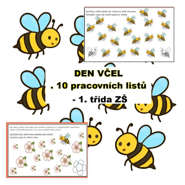 Světový den včel - 10 pracovních listů 1