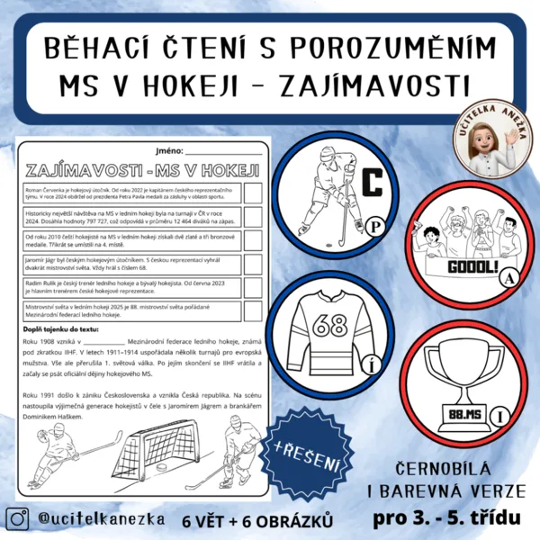 MS V HOKEJI - BĚHACÍ ČTENÍ S POROZUMĚNÍM 1