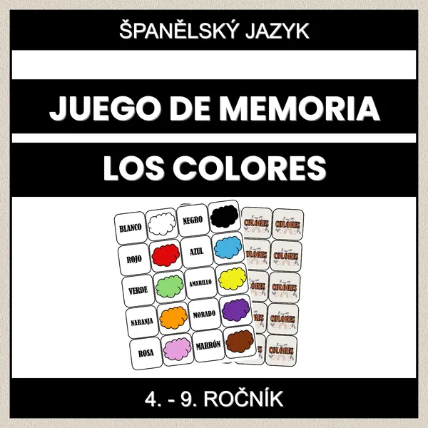 Juego de Memoria - Los Colores 1
