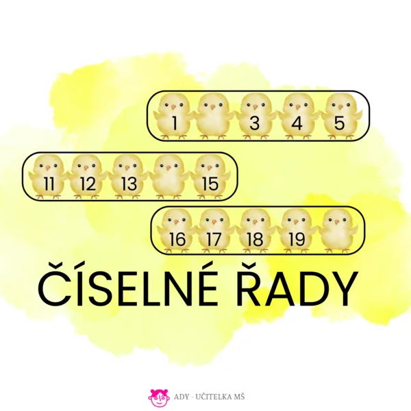 Kuřátka - číselné řady 1