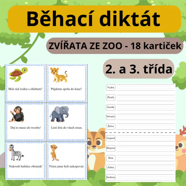 ZOO - běhací diktát 1