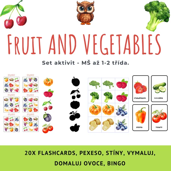 fruit,vegetables - MŠ,1.-3. Třída. 1