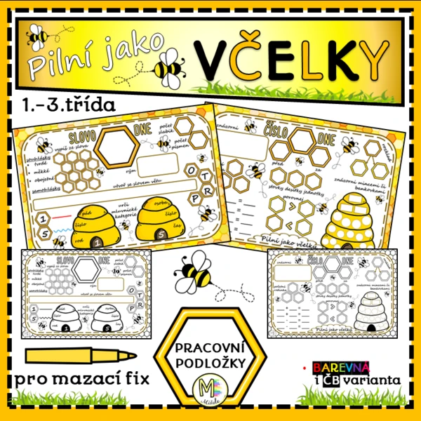 PILNÍ JAKO VČELKY- PRACOVNÍ PODLOŽKA 1