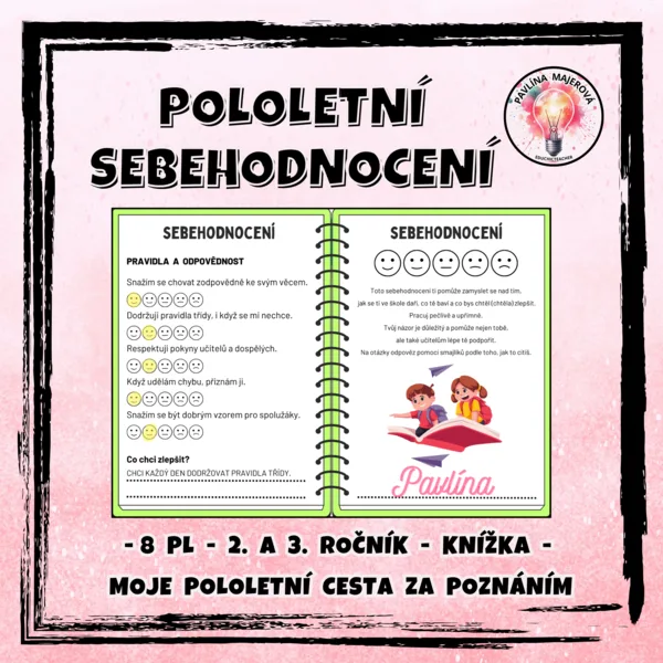 SEBEHODNOCENÍ - Moje pololetní cesta za poznáním (2. a 3. ročník) 1