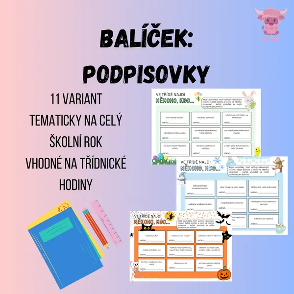 Balíček - podpisovky 1