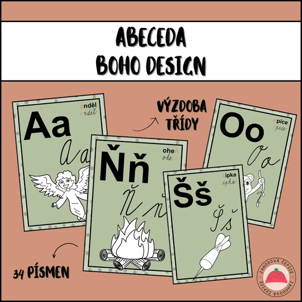 Abeceda - boho 1