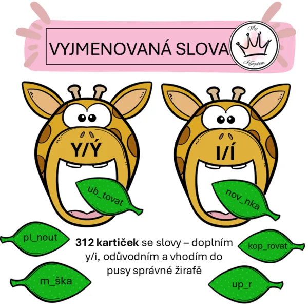 NAKRM ŽIRAFU - Vyjmenovaná slova 1