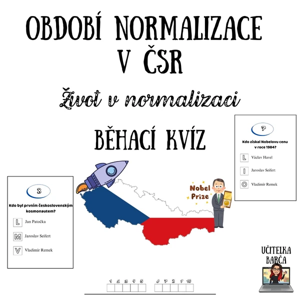 Běhací kvíz - Období normalizace v ČSR - život v normalizaci 1