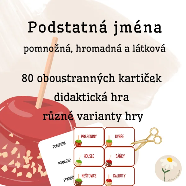 Podstatná jména - hromadná, pomnožná a látková 1