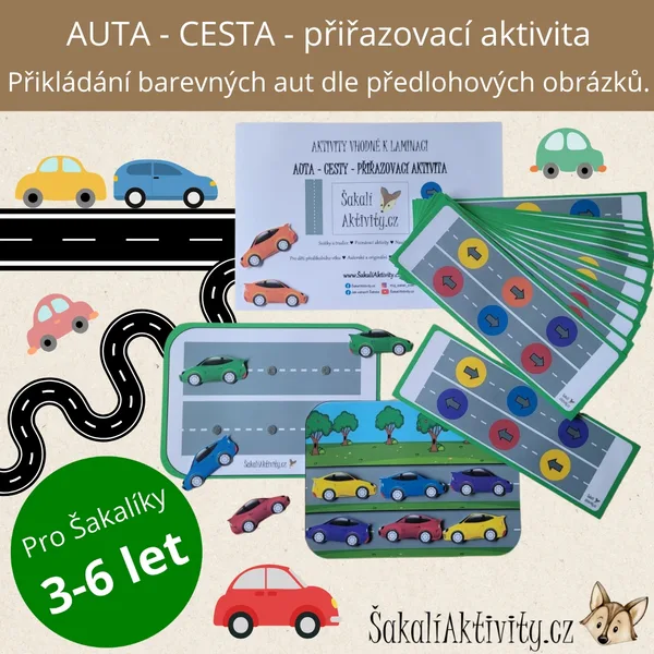 Přiřazovací aktivita AUTA - CESTA 1