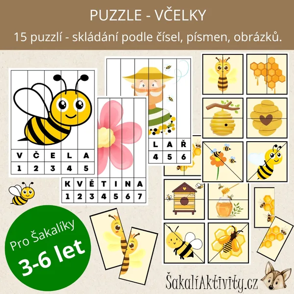  Puzzle - VČELY  1