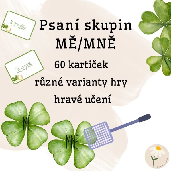 Psaní skupin MĚ/MNĚ 1