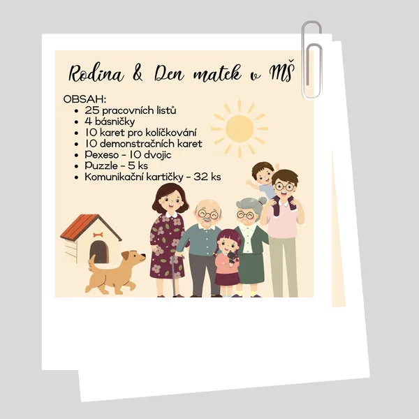 Materiály do MŠ - Rodina & Den matek 1