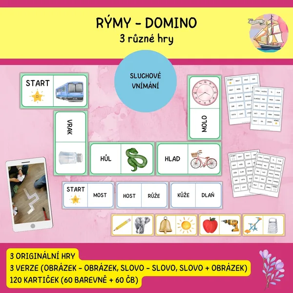 Rýmy - domino (3 hry) 1
