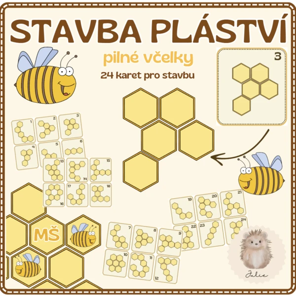 VČELKY - STAVBA PLÁSTVÍ  1