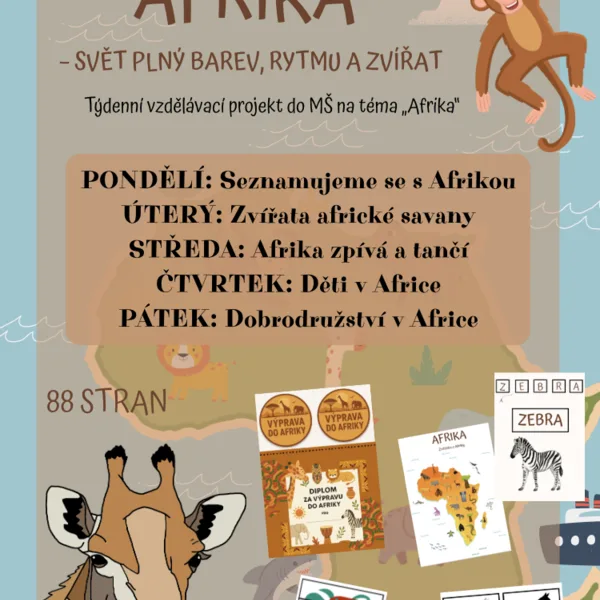 Afrika - projekt, zvířata, multikulturní výchova 1