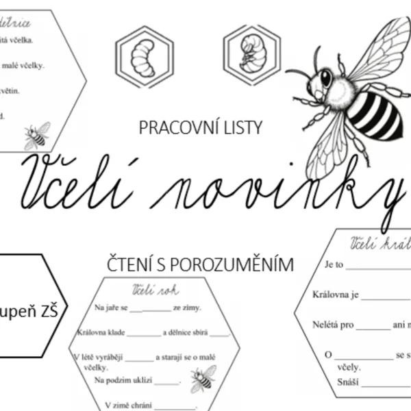 Včelí novinky - čtení s porozuměním 1
