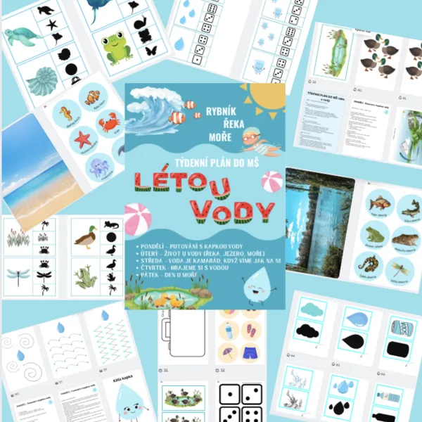 LÉTO U VODY – řeka, moře, rybník, cesta kapky (voda kolem nás) 1