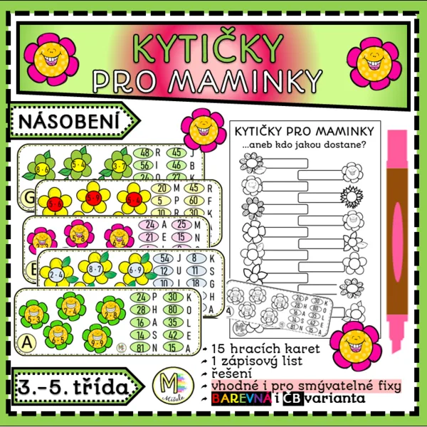 KYTIČKY PRO MAMINKY- NÁSOBENÍ- MALÁ NÁSOBILKA 1