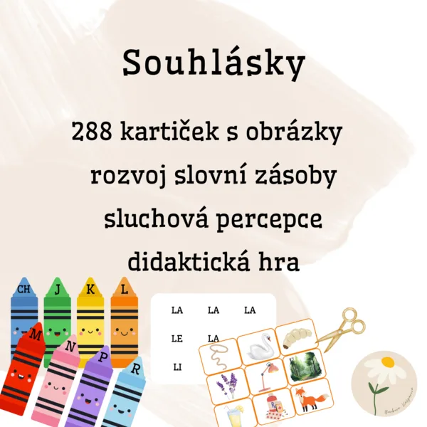 Souhlásky - počáteční slabika 1