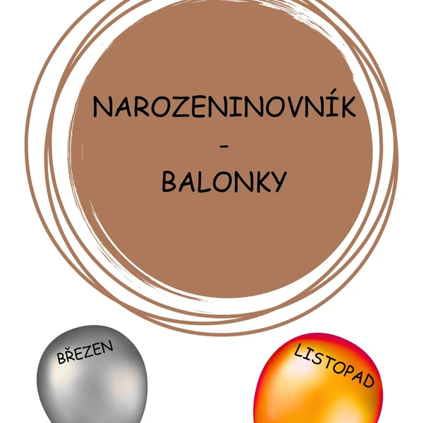 XXL Narozeninovník - Balónky 1