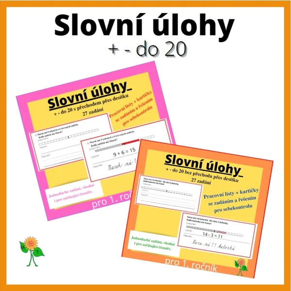 Slovní úlohy do 20 1