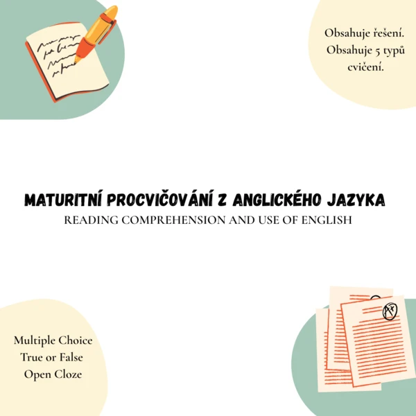 Maturitní procvičování z AJ - reading comprehension and use of English 1