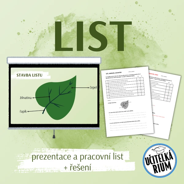 LIST - prezentace a pracovní list 1