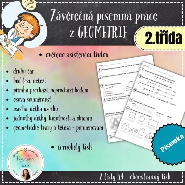 Závěrečná písemná práce z GEOMETRIE - 2. ročník 1