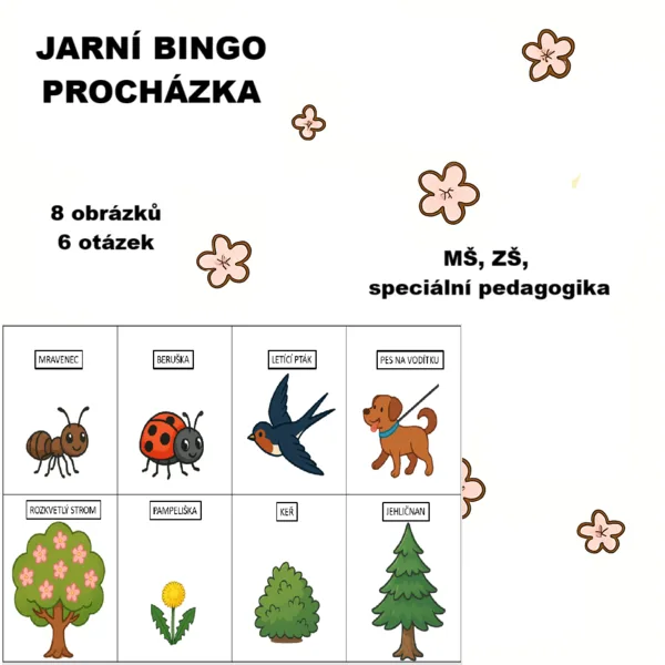 Jarní procházka s bingem a s úkoly 1