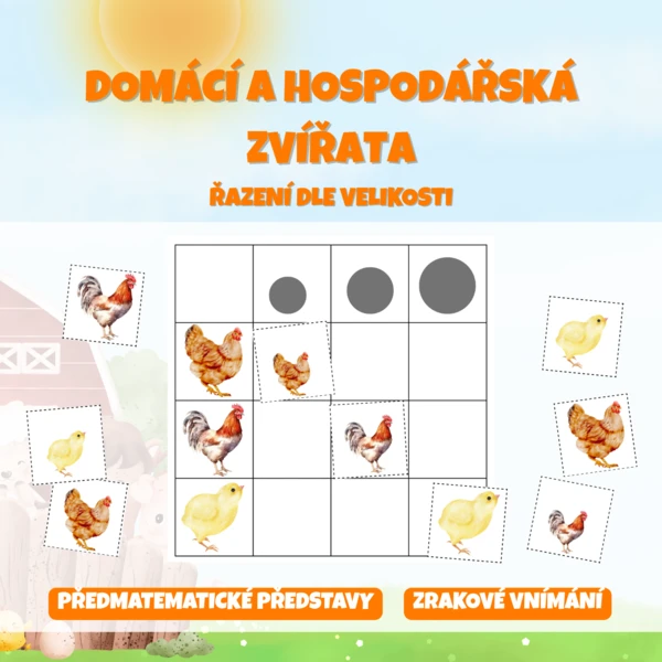 DOMÁCÍ A HOSPODÁŘSKÁ ZVÍŘATA - řazení dle velikosti 1