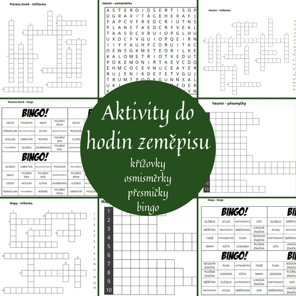 Aktivity do hodin zeměpisu (vesmír, planeta Země, mapy) 1