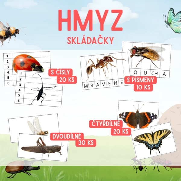 HMYZ - skládačky 1