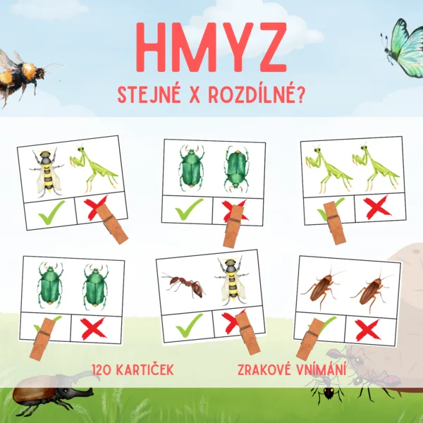 HMYZ - stejné x rozdílné? 1