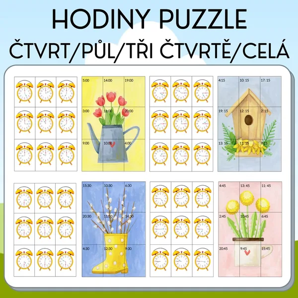 Hodiny - puzzle 1