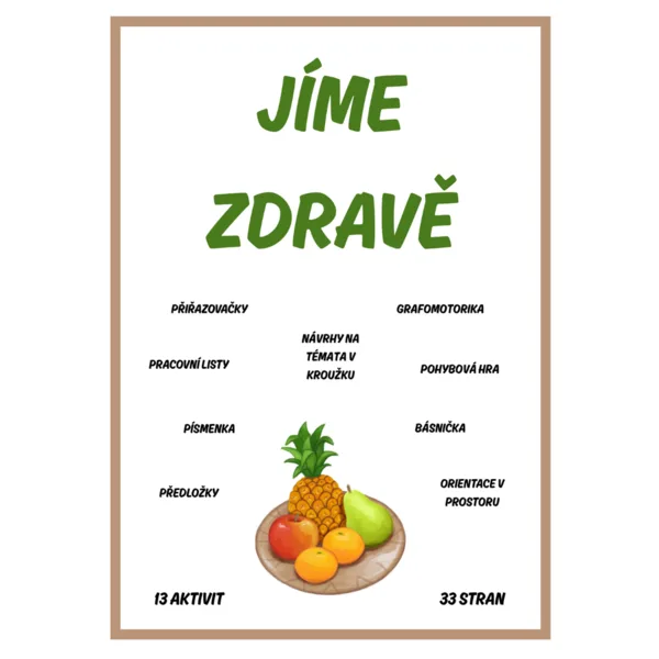 Jíme zdravě - aktivity pro děti  1