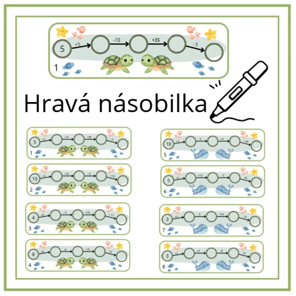 Násobilka hravě: téma moře 1