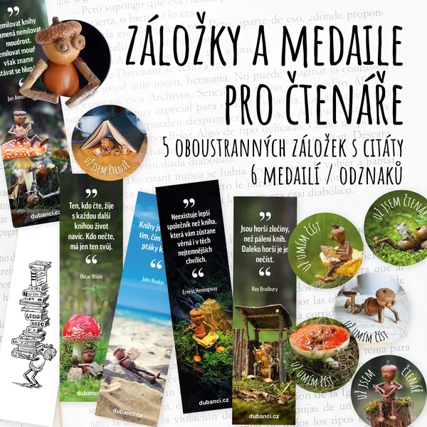 Záložky a medaile pro čtenáře 1