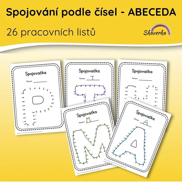 Spojování podle čísel – ABECEDA 1
