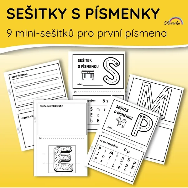 Sešitky s písmenky 1