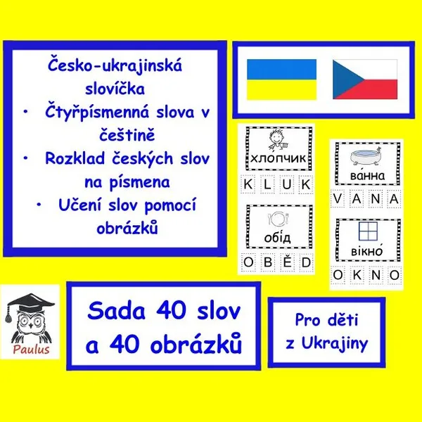 Česko-ukrajinská slovíčka 1